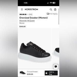 Black Womens Alexander McQueens. Womens size 6 (36 EU).